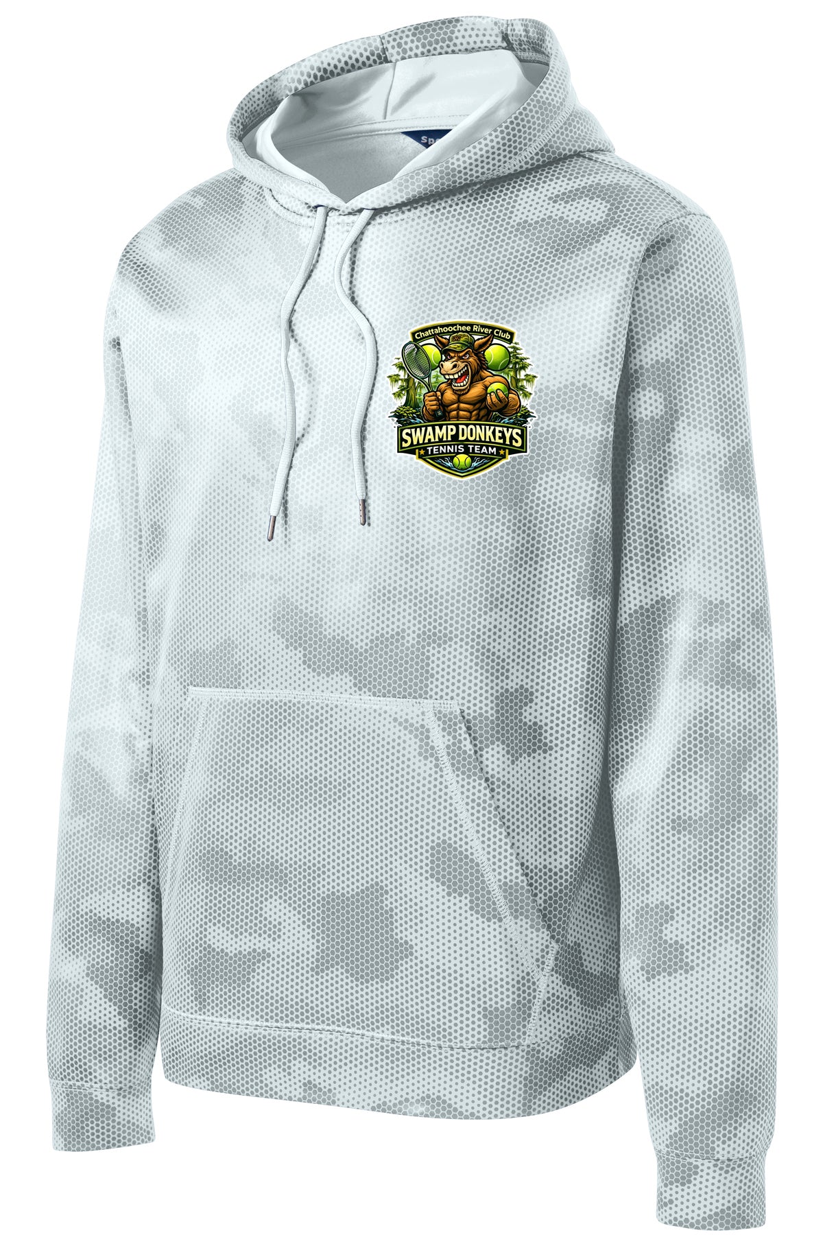 Swamp Donkey Sport-Wick® CamoHex Fleece Hooded Pullover