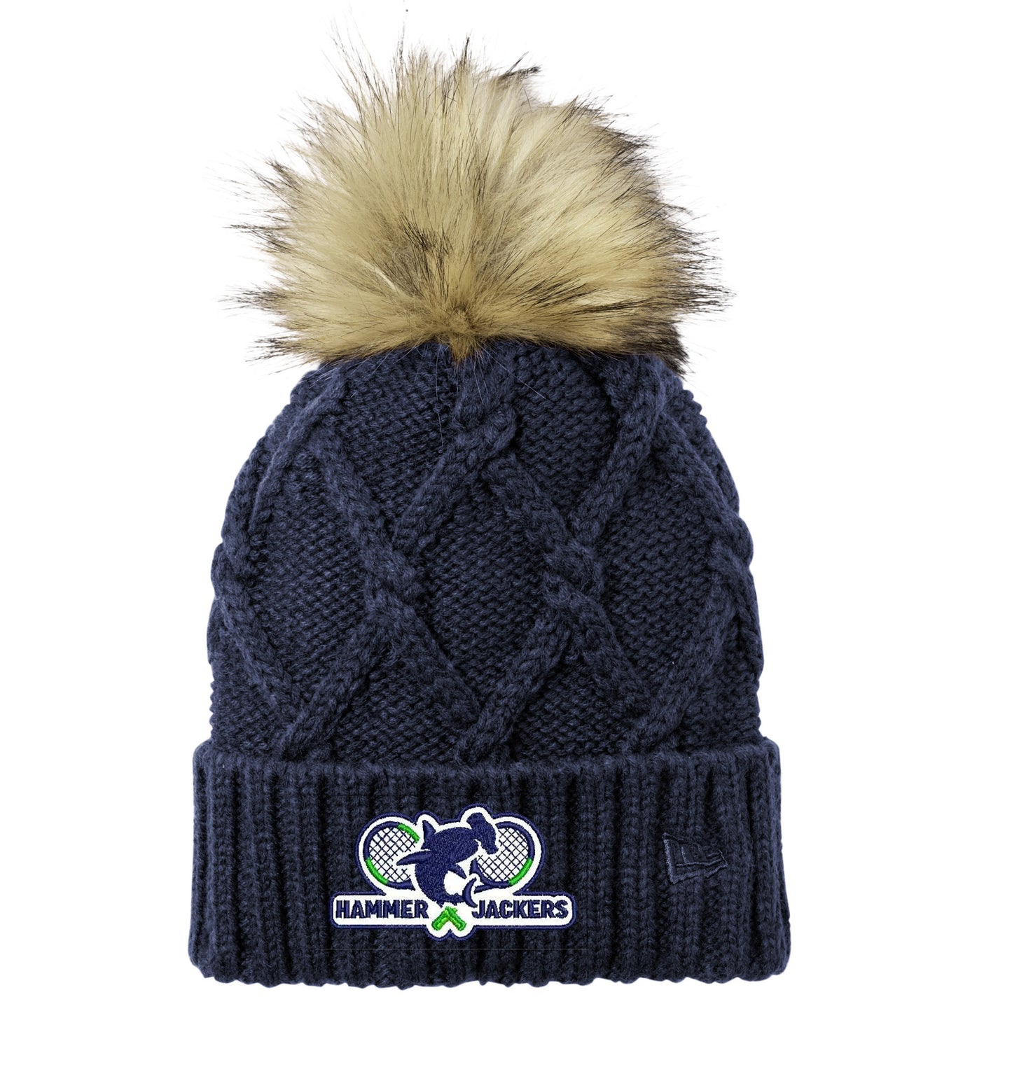 HammerJackers Faux Fur Pom Beanie